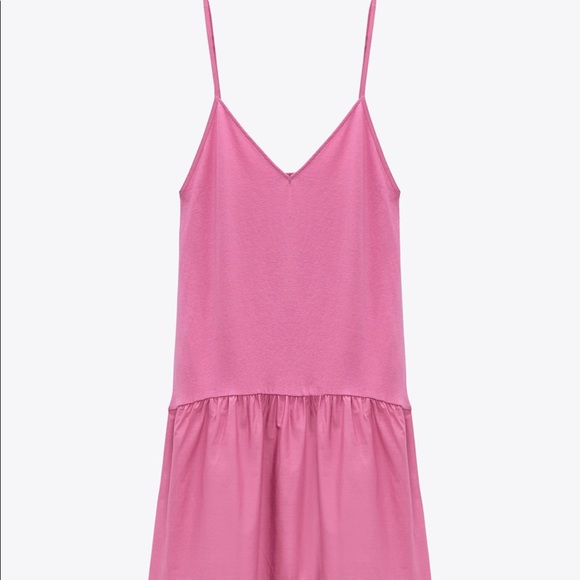 Zara Hot Pink Tiered Maxi Dress - Picture 2 of 8